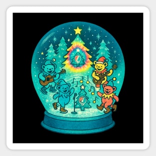 Deadhead Snowglobe Magnet